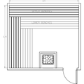 Finnish Sauna Builders 9' x 10' x 7' Pre-Cut Sauna Kit Option 1 / 7 Foot Tall / No Backrest,Option 1 / 7 Foot Tall / Backrest + $429.00,Option 1 / 8 Foot Tall + $539.22 / No Backrest,Option 1 / 8 Foot Tall + $539.22 / Backrest + $429.00 Finnish Sauna Buil