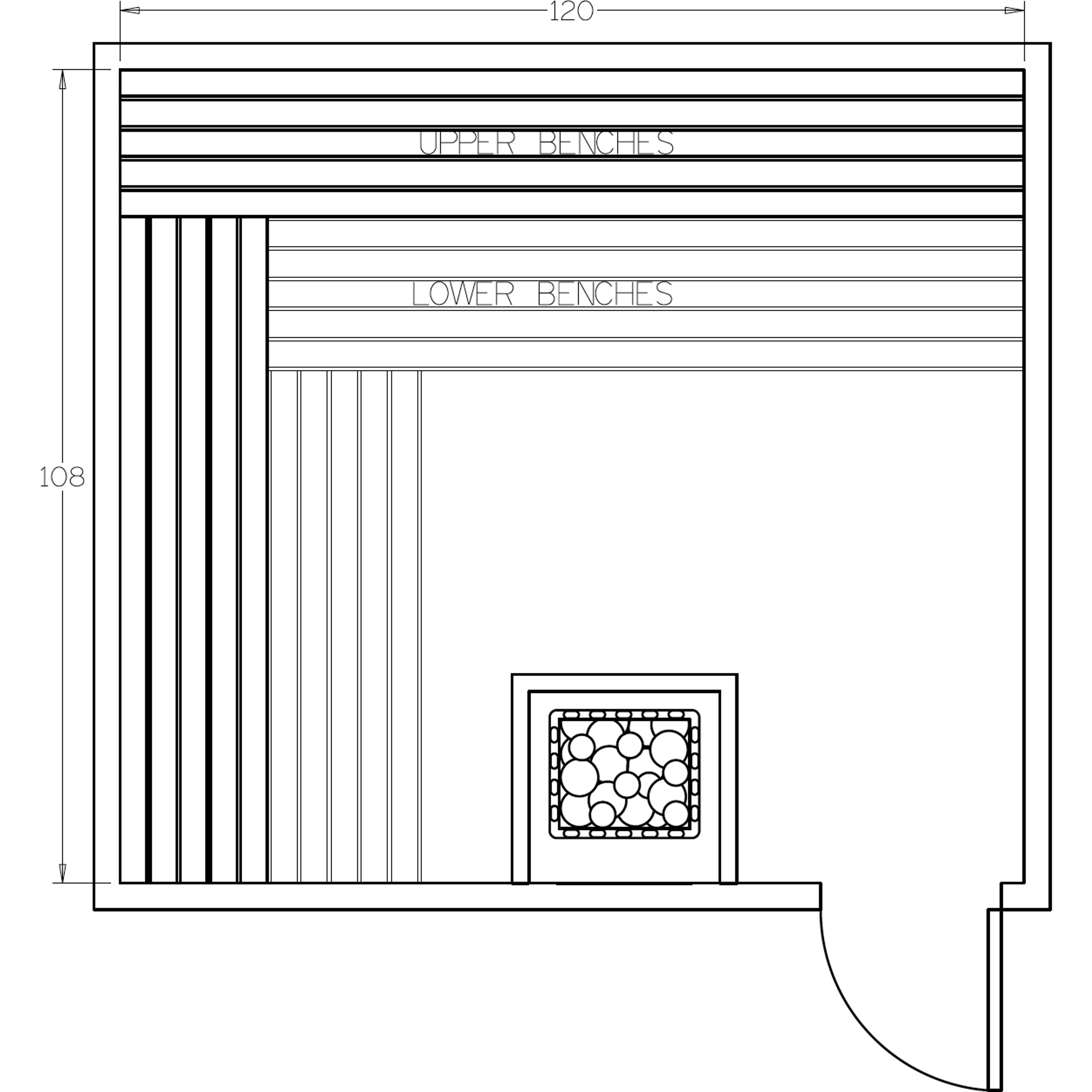 Finnish Sauna Builders 9' x 10' x 7' Pre-Cut Sauna Kit Option 1 / 7 Foot Tall / No Backrest,Option 1 / 7 Foot Tall / Backrest + $429.00,Option 1 / 8 Foot Tall + $539.22 / No Backrest,Option 1 / 8 Foot Tall + $539.22 / Backrest + $429.00 Finnish Sauna Buil