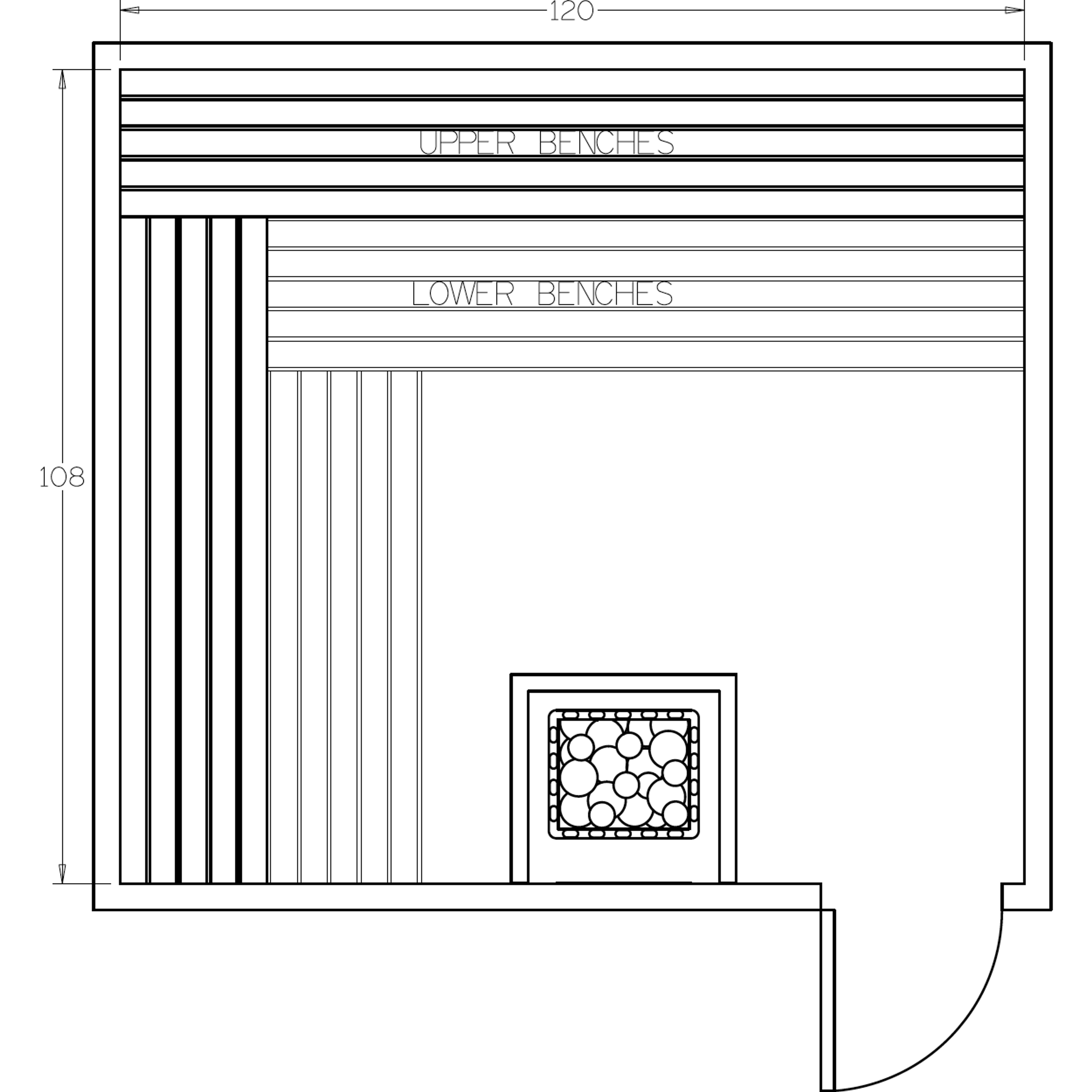 Finnish Sauna Builders 9' x 10' x 7' Pre-Cut Sauna Kit Option 2 / 7 Foot Tall / No Backrest,Option 2 / 7 Foot Tall / Backrest + $429.00,Option 2 / 8 Foot Tall + $539.22 / No Backrest,Option 2 / 8 Foot Tall + $539.22 / Backrest + $429.00 Finnish Sauna Buil