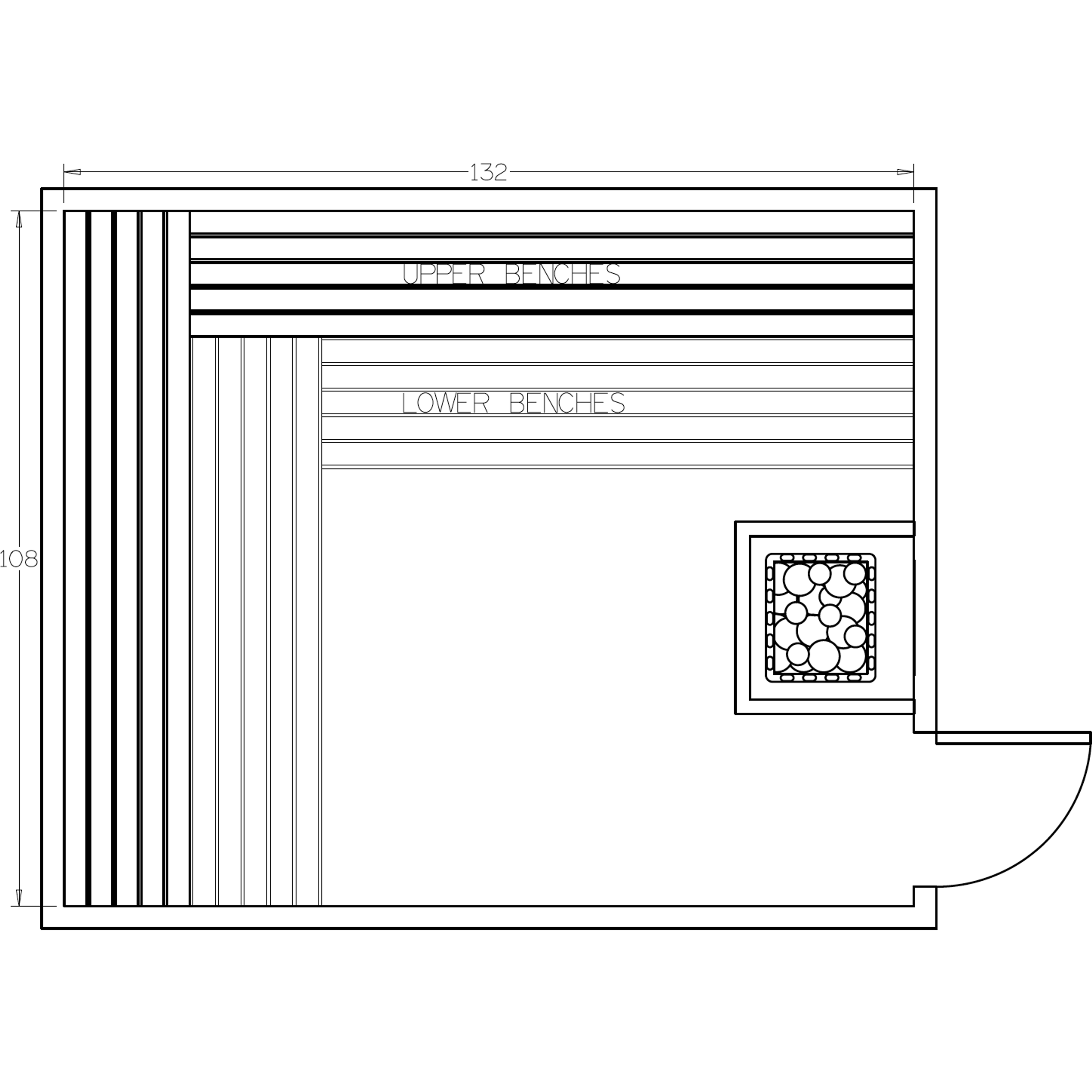 Finnish Sauna Builders 9' x 11' x 7' Pre-Cut Sauna Kit Option 1 / 7 Foot Tall / No Backrest,Option 1 / 7 Foot Tall / Backrest + $471.90,Option 1 / 8 Foot Tall + $567.60 / No Backrest,Option 1 / 8 Foot Tall + $567.60 / Backrest + $471.90,Option 2 / 7 Foot 