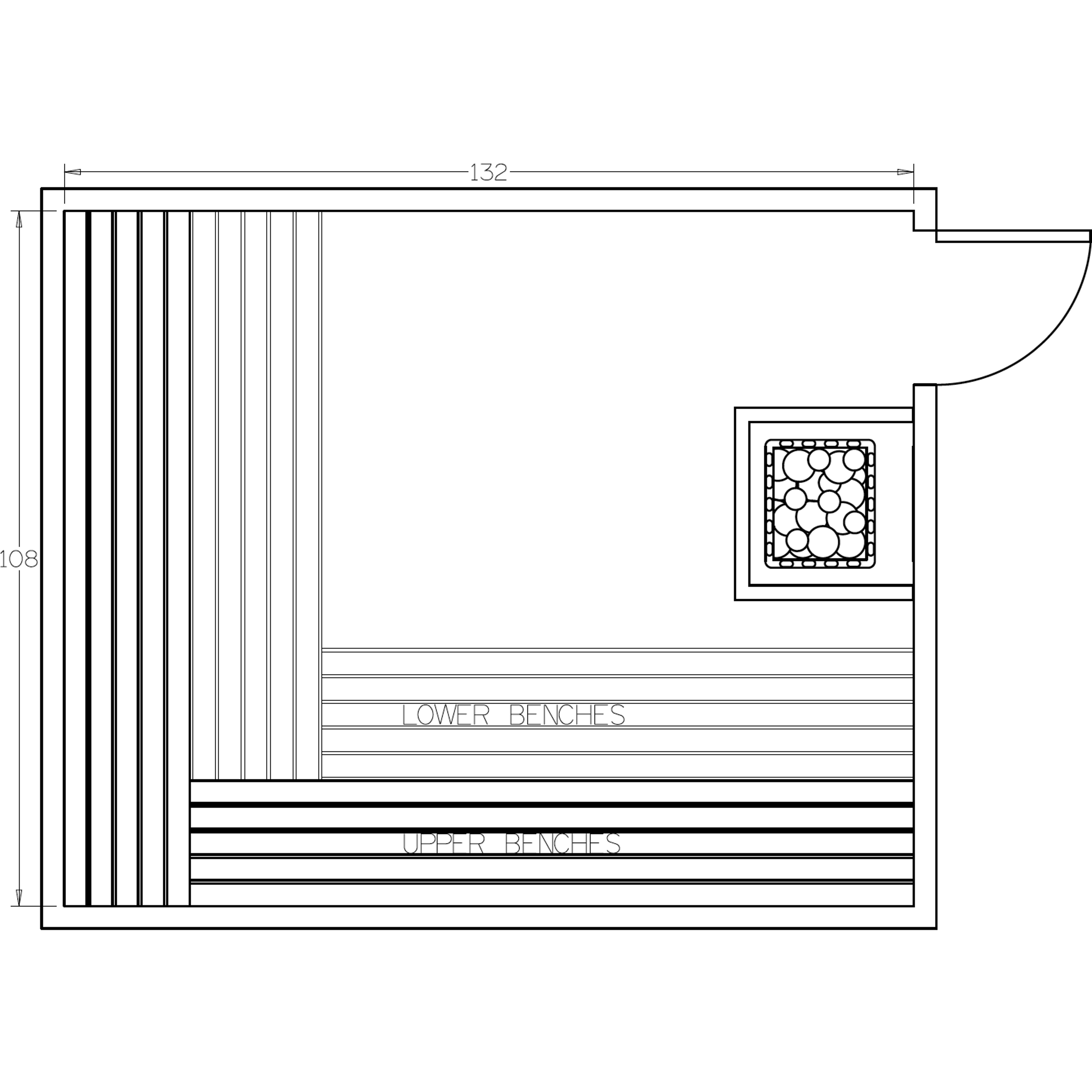 Finnish Sauna Builders 9' x 11' x 7' Pre-Cut Sauna Kit