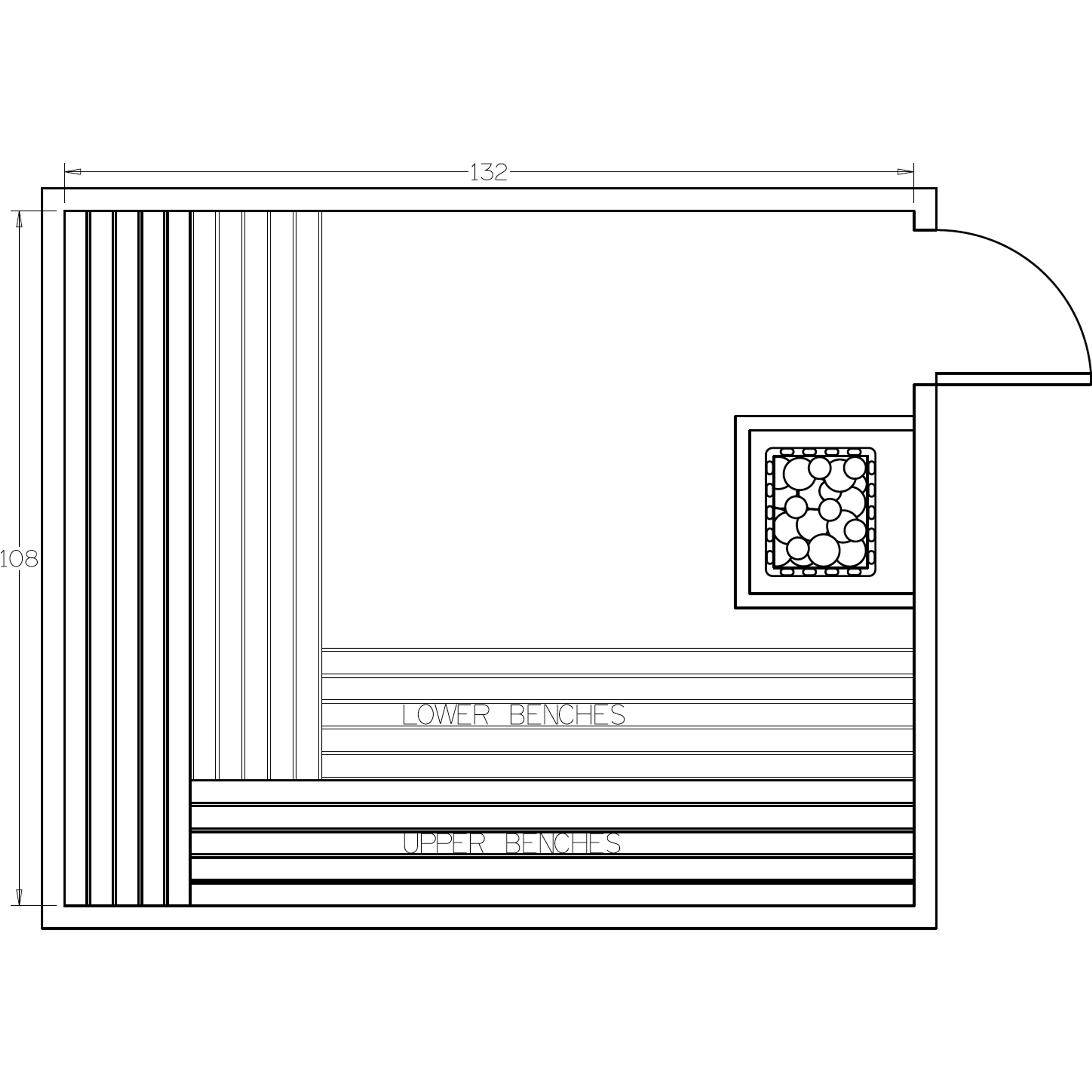 Finnish Sauna Builders 9' x 11' x 7' Pre-Cut Sauna Kit