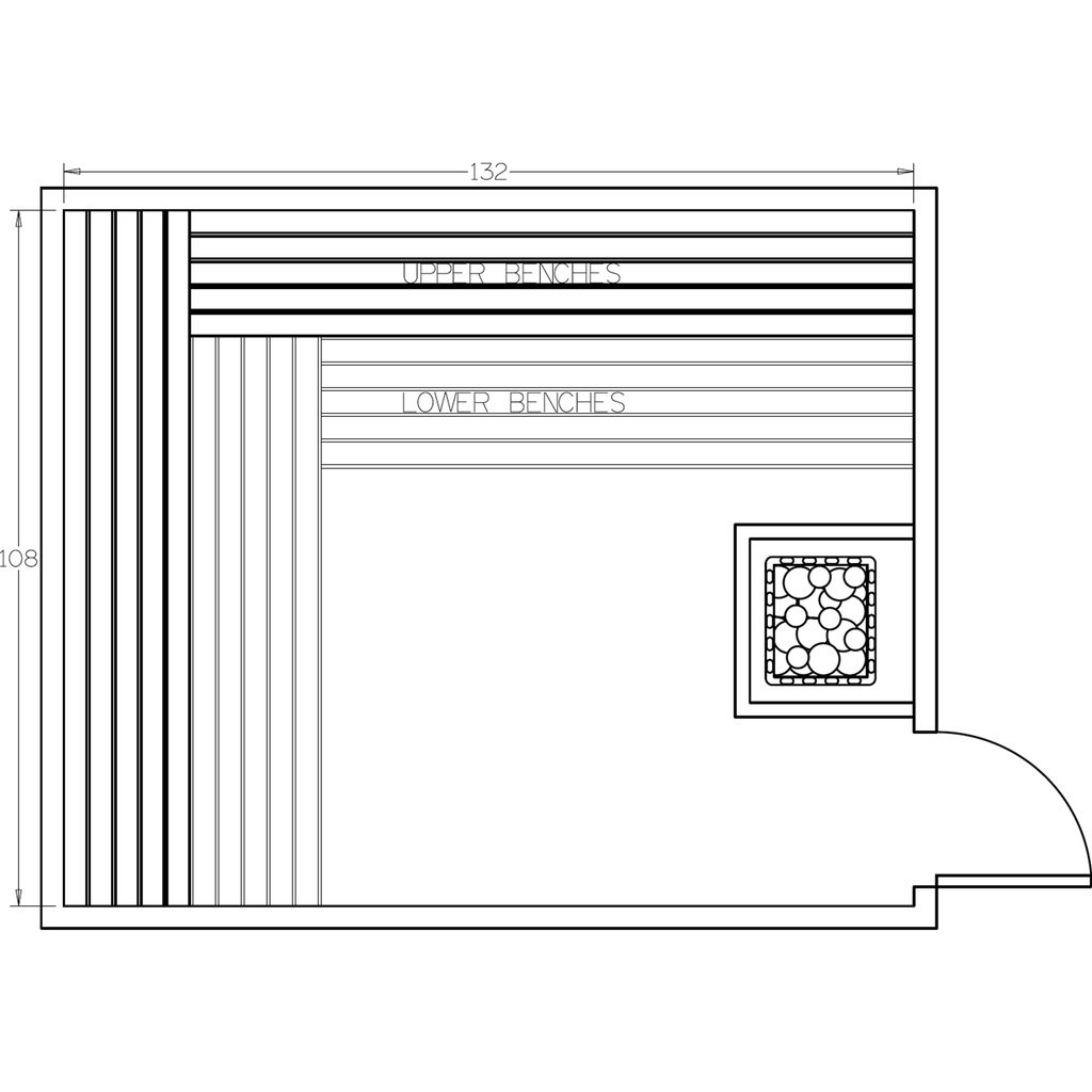 Finnish Sauna Builders 9' x 11' x 7' Pre-Cut Sauna Kit Option 6 / 7 Foot Tall / No Backrest Finnish Sauna Builders Screenshot2022-09-28at2.29.45PM.png
