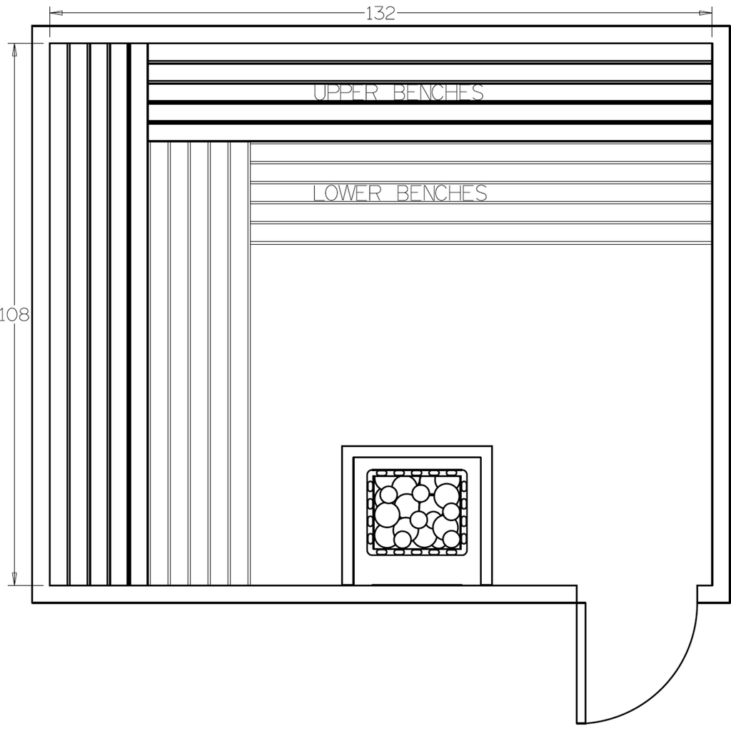 Finnish Sauna Builders 9' x 11' x 7' Pre-Cut Sauna Kit Option 8 / 7 Foot Tall / No Backrest Finnish Sauna Builders Screenshot2022-09-28at2.30.10PM.png