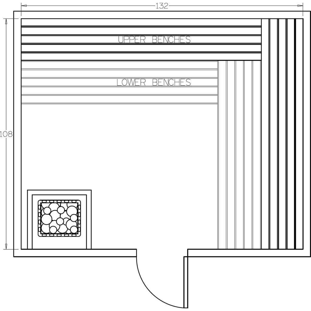Finnish Sauna Builders 9' x 11' x 7' Pre-Cut Sauna Kit Option 9 / 7 Foot Tall / No Backrest Finnish Sauna Builders Screenshot2022-09-28at2.30.21PM.png