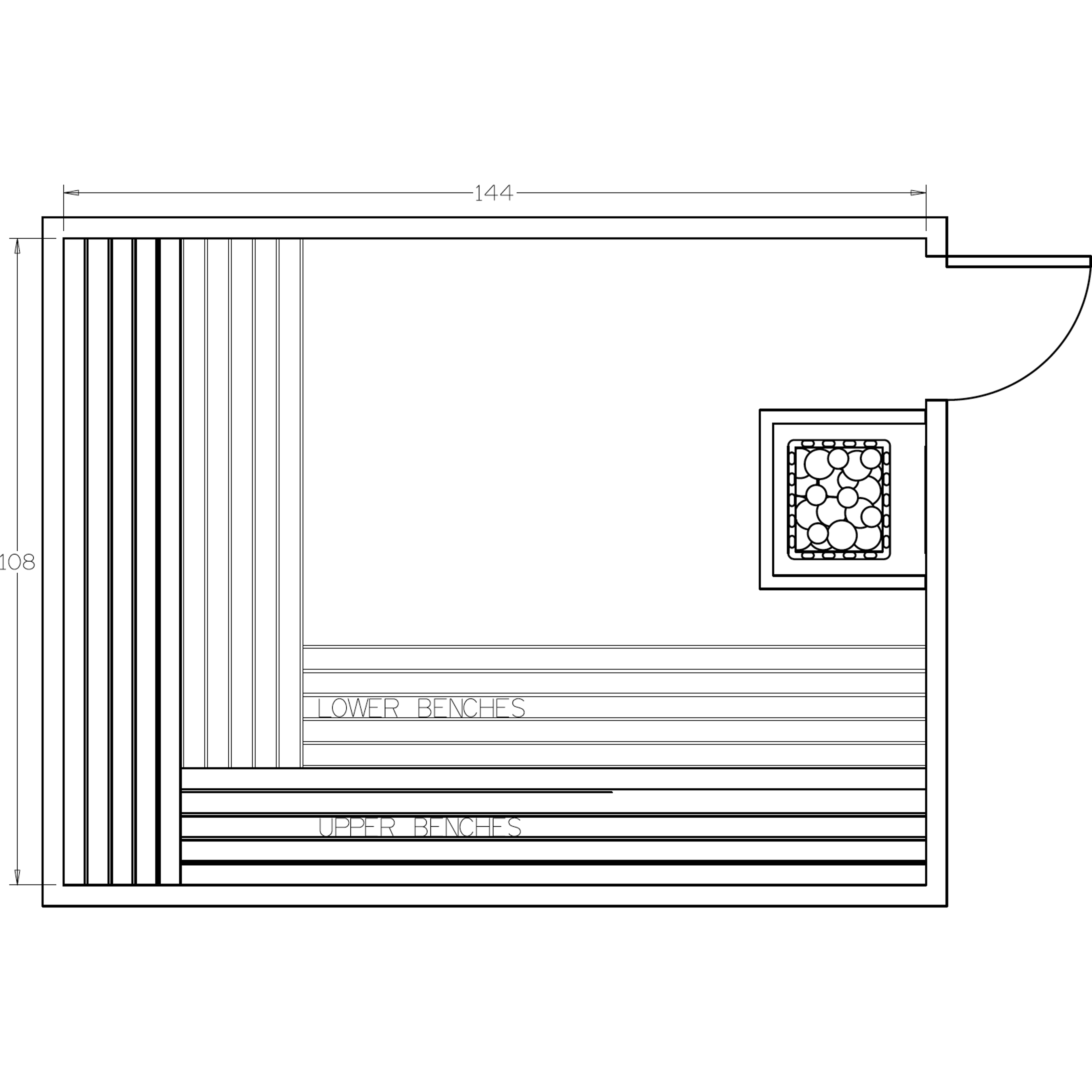 Finnish Sauna Builders 9' x 12' x 7' Pre-Cut Sauna Kit Option 1 / 7 Foot Tall / No Backrest,Option 1 / 7 Foot Tall / Backrest + $514.80,Option 1 / 8 Foot Tall + $595.98 / No Backrest,Option 1 / 8 Foot Tall + $595.98 / Backrest + $514.80 Finnish Sauna Buil