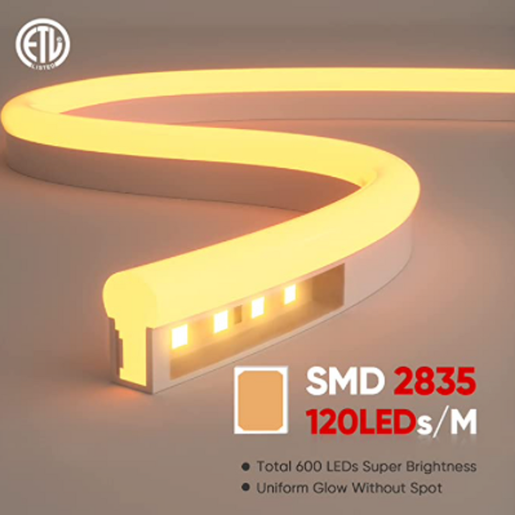 Finnish Sauna Builders LED Sauna Neon Light Kit - 16.4ft - 3000 Kelvin Single Strip - Radio Frequency Control,Dual Strip - Radio Frequency Control,Single Strip - WiFi + Alexa + Google Home,Dual Strip - WiFi + Alexa + Google Home Finnish Sauna Builders Scr