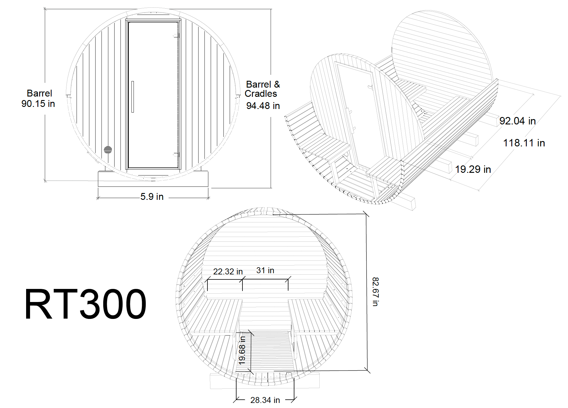 Thermory 6 Person Barrel Sauna No 82 DIY Kit with Terrace and Window Thermally Modified Spruce Thermory Screenshot2024-01-07at5.35.32PM_63b64eef-6217-4588-a124-ec562b324b3b.png