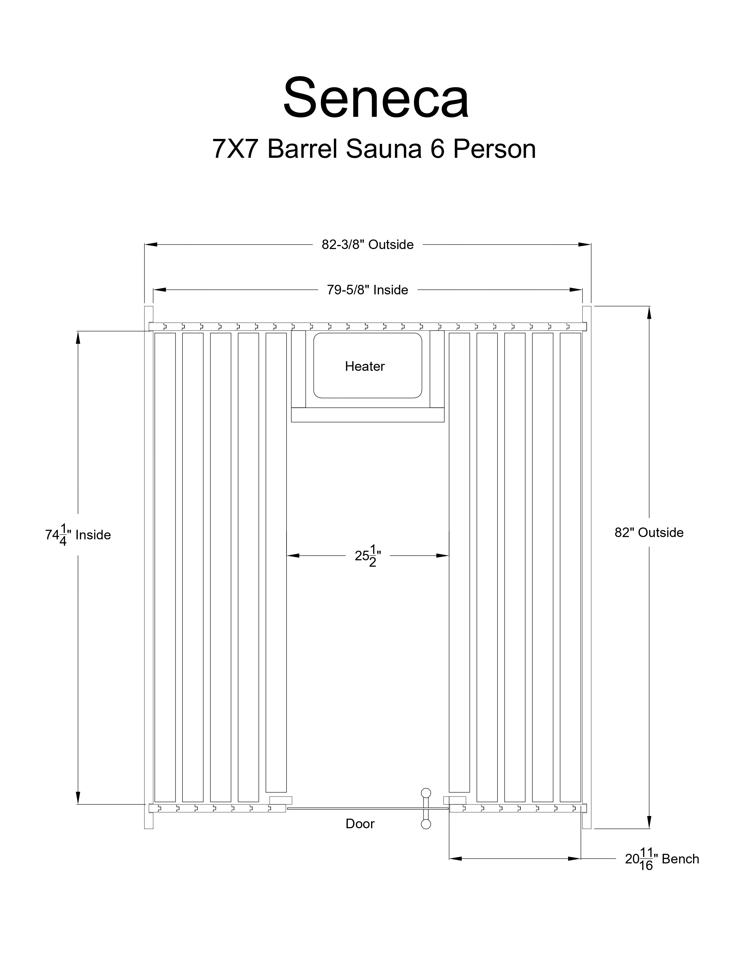 Almost Heaven Seneca 4-6 Person Classic Barrel Sauna - photo 7