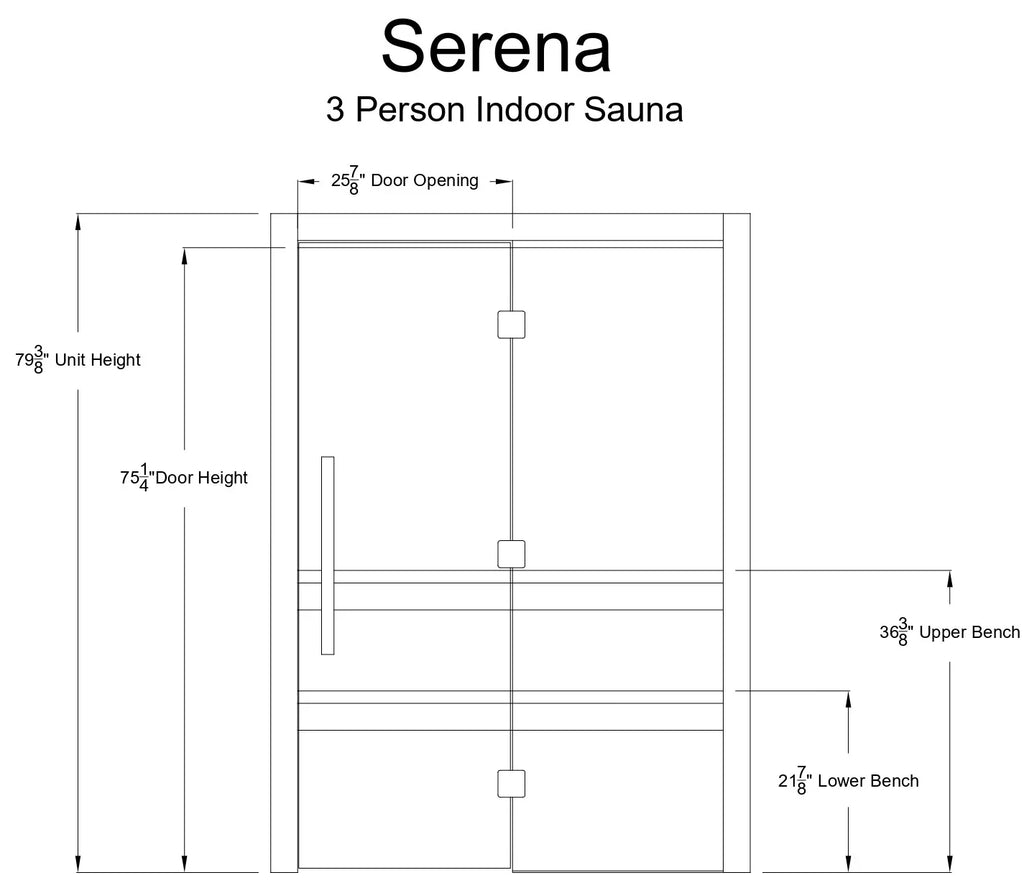 Almost Heaven Serena 3 Person Indoor Sauna Rustic Cedar,Fir Almost Heaven Sauna SerenaFrontView_309d4c12-dc16-4c4a-8b26-e8234a087307.webp