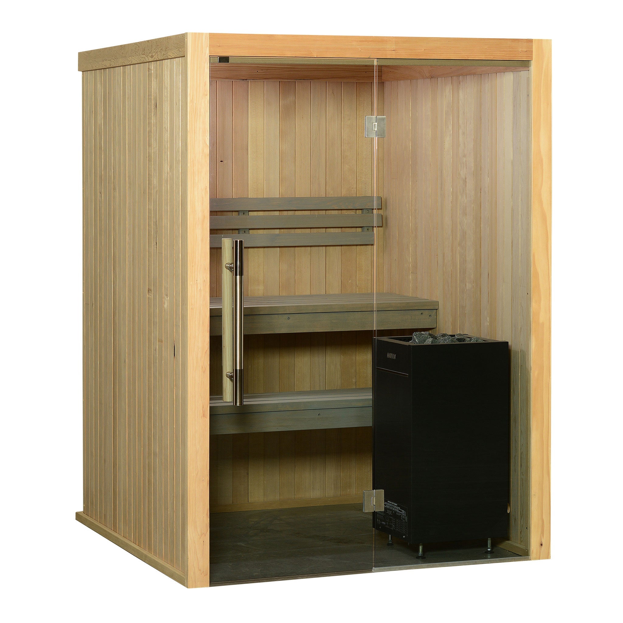 Almost Heaven Serena 3 Person Indoor Sauna Rustic Cedar,Fir Almost Heaven Sauna Serena_Vision3PGreyA.jpg