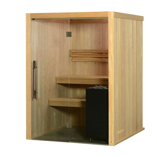 Almost Heaven Serena 3 Person Indoor Sauna Rustic Cedar,Fir Almost Heaven Sauna Serena_Vision3PNaturalB.jpg