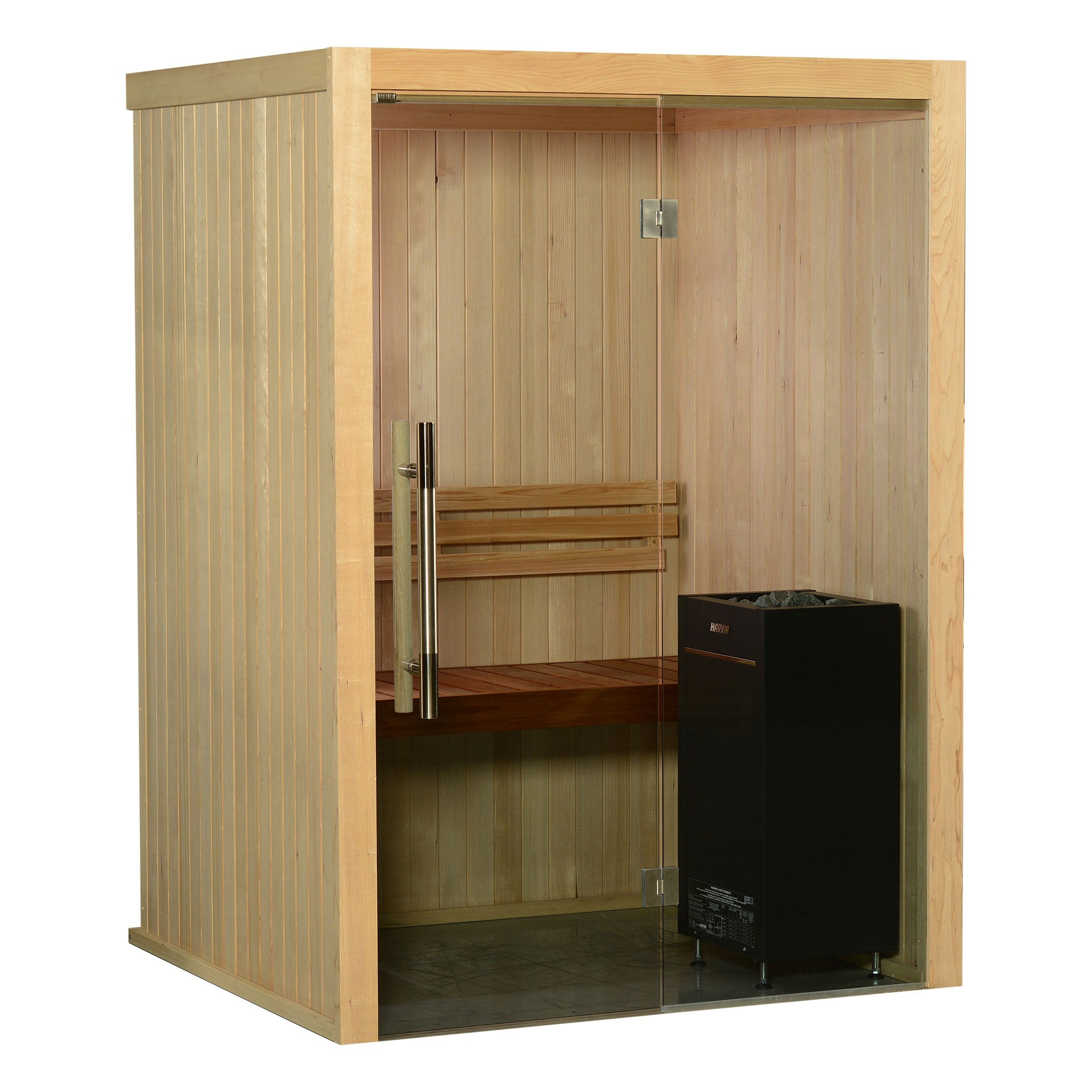 Almost Heaven Spectacle 2 Person Indoor Sauna Rustic Cedar,Fir Almost Heaven Sauna Spectacle_Vision2PBrownA.jpg