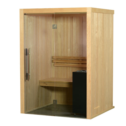 Almost Heaven Spectacle 2 Person Indoor Sauna Rustic Cedar,Fir Almost Heaven Sauna Spectacle_Vision2PNaturalB.jpg
