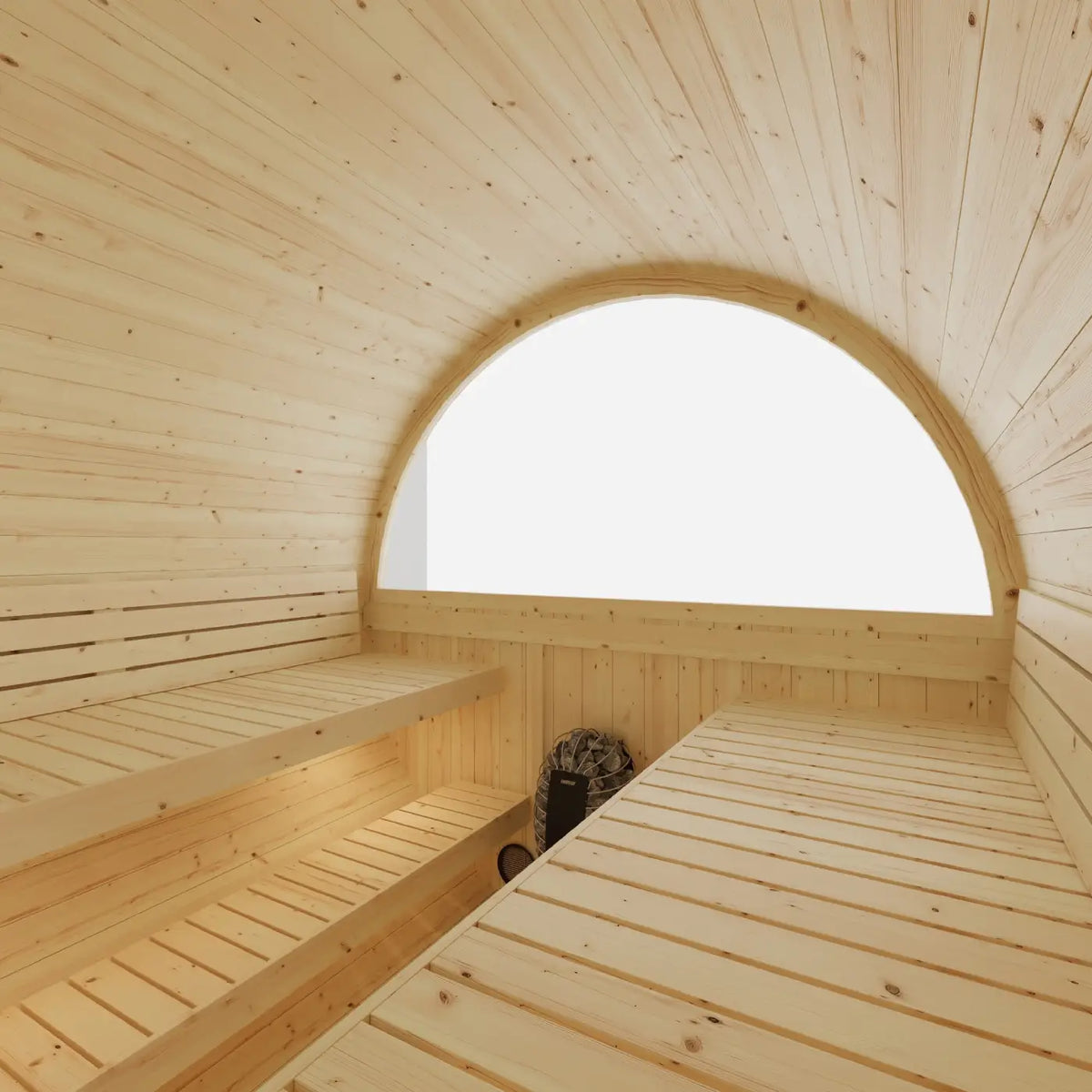 Tampere Finnish Barrel Sauna with WiFi Heater - Finnish Sauna Builders Natural,Walnut,Teak,Larch Finnish Barrel Saunas Tampere_4_Person_2_Tier_Finnish_Barrel_Sauna_with_Heater_08.webp