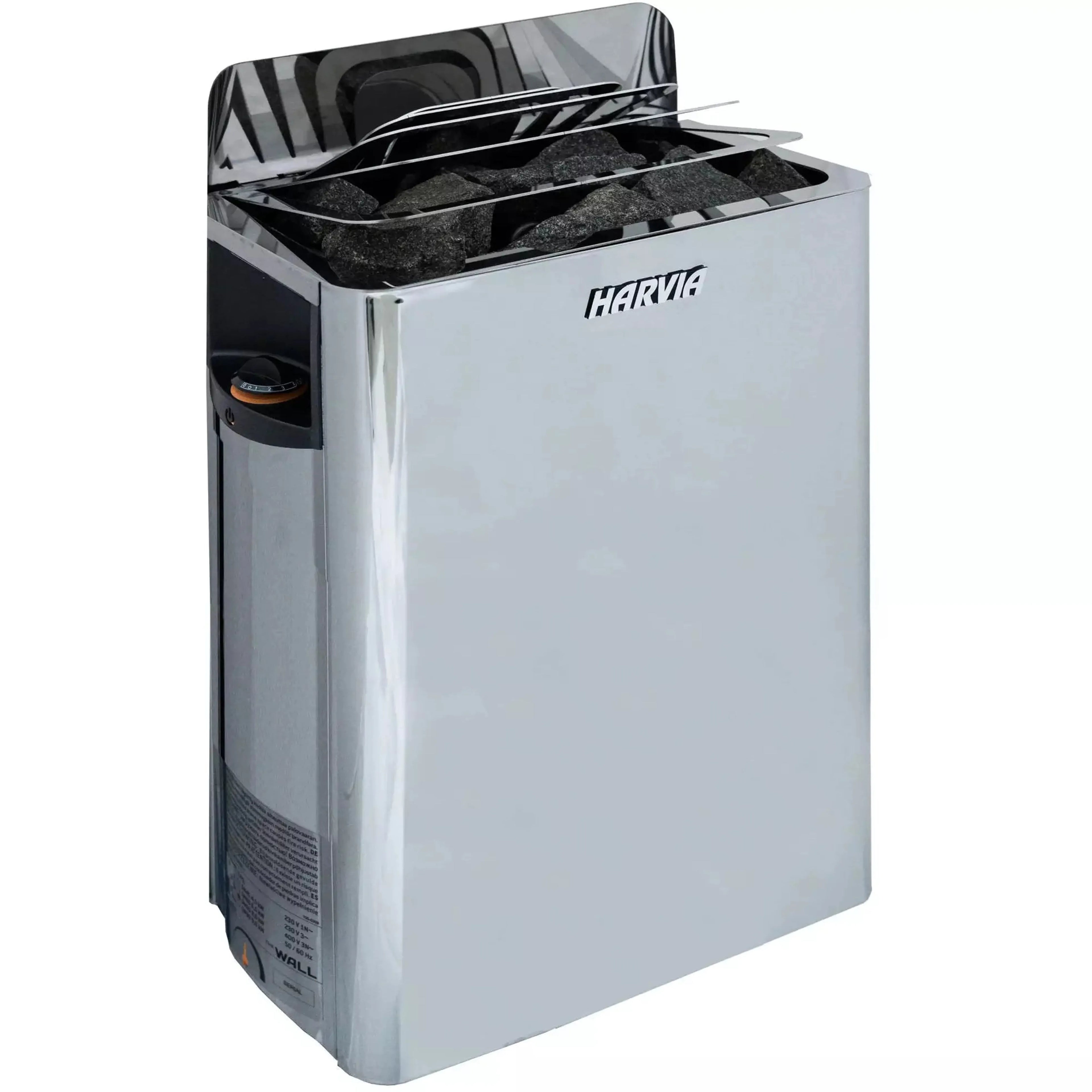 Harvia Wall Sauna Heater 6kw Stainless Steel with Built-In Controls(170-300cf) Stainless Steel,Black Stainless Steel Harvia TheWallHeaterStainlessnobg_1024x1024_2x_jpg_5b0b1e23-2edf-4756-a817-0d5e5d8fc005.webp