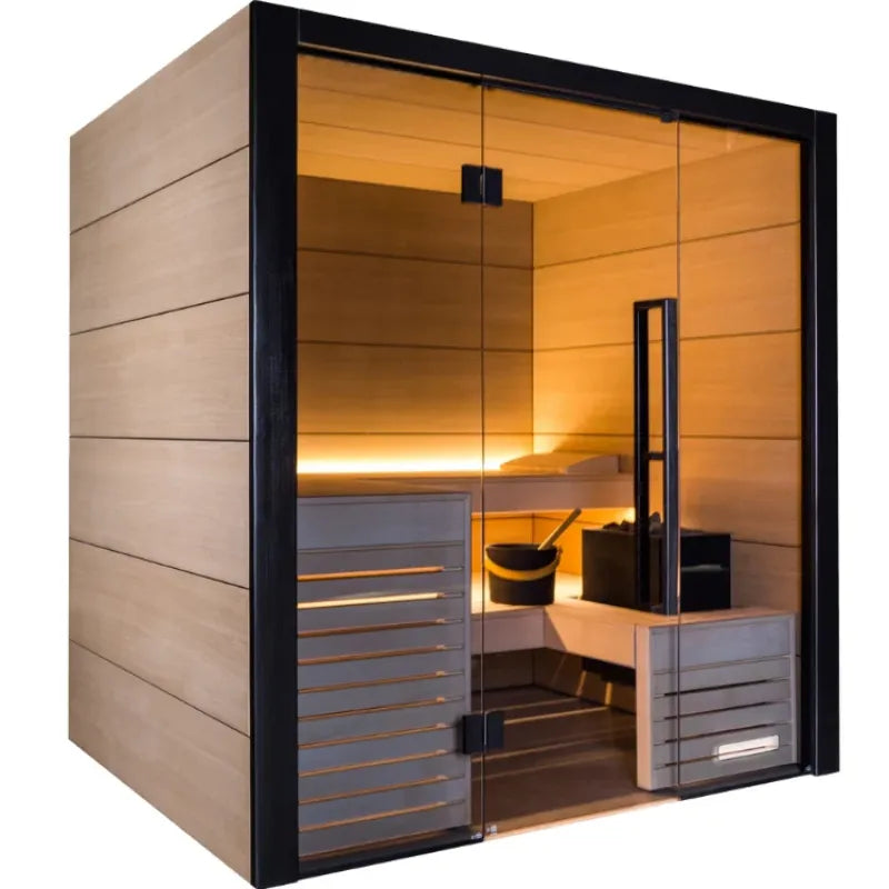 Thermasol Fuji up to 3-5 People Pre-Assembled Indoor Sauna Medium,Large ThermaSol ThermasolFujiIndoorSauna01.webp