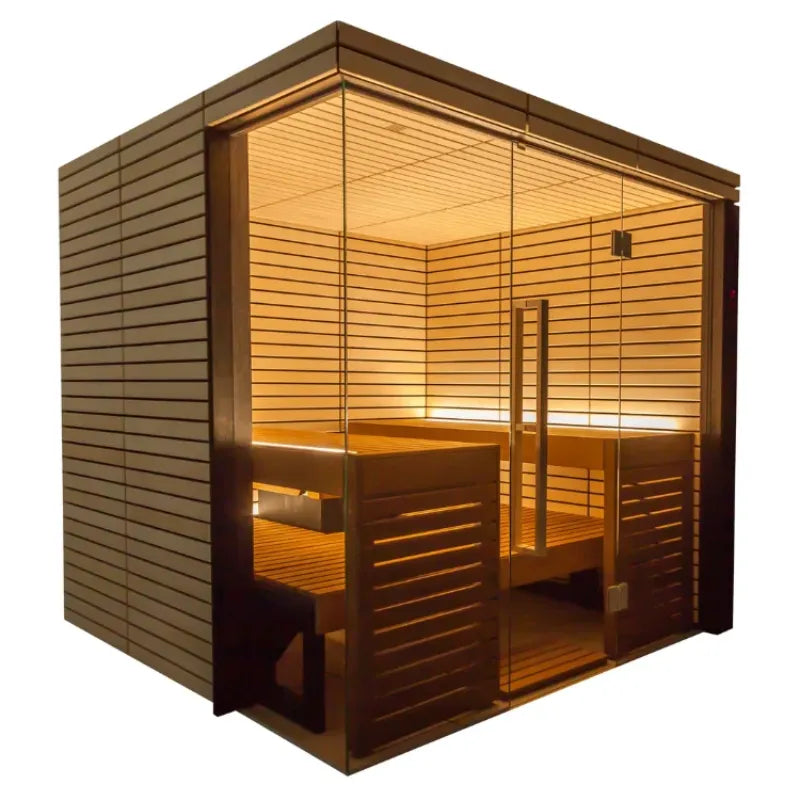 Thermasol Lindea View up to 4-6 People Pre-Assembled Indoor Sauna Small,Large ThermaSol ThermasolLindeaViewIndoorSauna01.webp