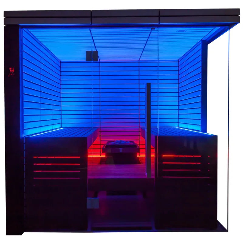 Thermasol Lindea View up to 4-6 People Pre-Assembled Indoor Sauna Small,Large ThermaSol ThermasolLindeaViewIndoorSauna04.webp