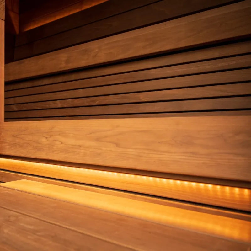 Thermasol Nordic Misty up to 4-5 People Fully Assembled Outdoor Sauna Small / Left / Virta Heater,Small / Left / Wood Burning,Small / Right / Virta Heater,Small / Right / Wood Burning,Medium / Left / Virta Heater,Medium / Left / Wood Burning,Medium / Righ