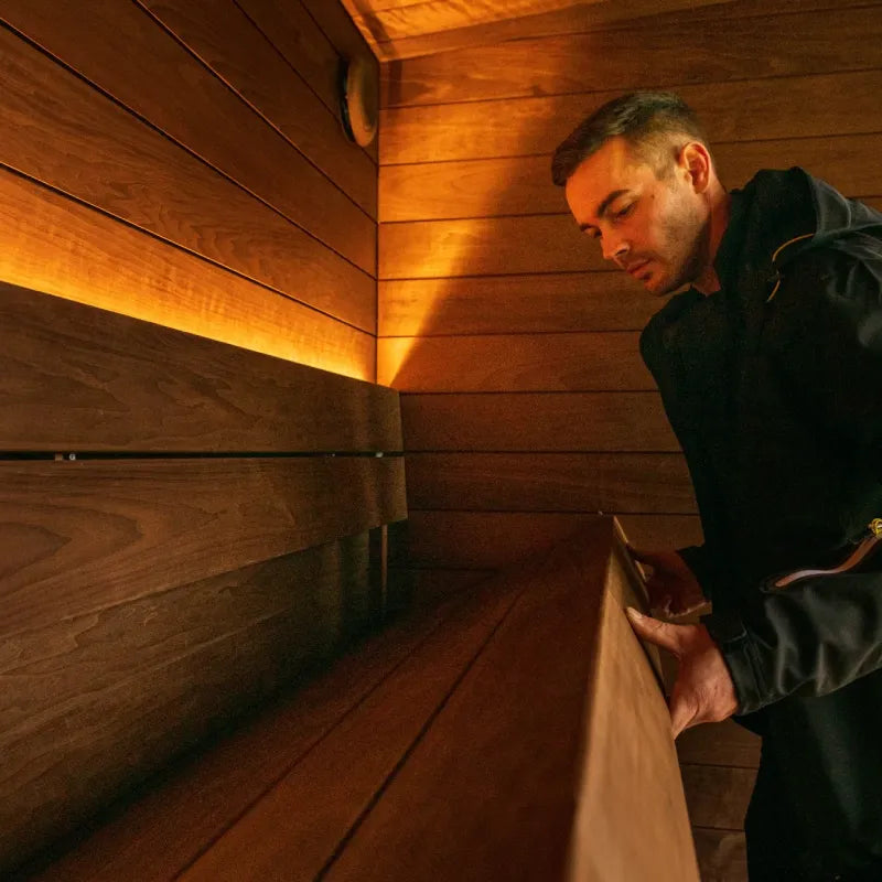 Thermasol Nordic Misty up to 4-5 People Fully Assembled Outdoor Sauna Small / Left / Virta Heater,Small / Left / Wood Burning,Small / Right / Virta Heater,Small / Right / Wood Burning,Medium / Left / Virta Heater,Medium / Left / Wood Burning,Medium / Righ