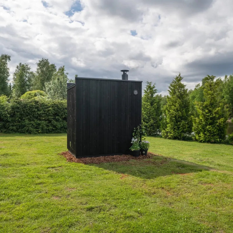 Thermasol Nordic Misty up to 4-5 People Fully Assembled Outdoor Sauna Small / Left / Virta Heater,Small / Left / Wood Burning,Small / Right / Virta Heater,Small / Right / Wood Burning,Medium / Left / Virta Heater,Medium / Left / Wood Burning,Medium / Righ