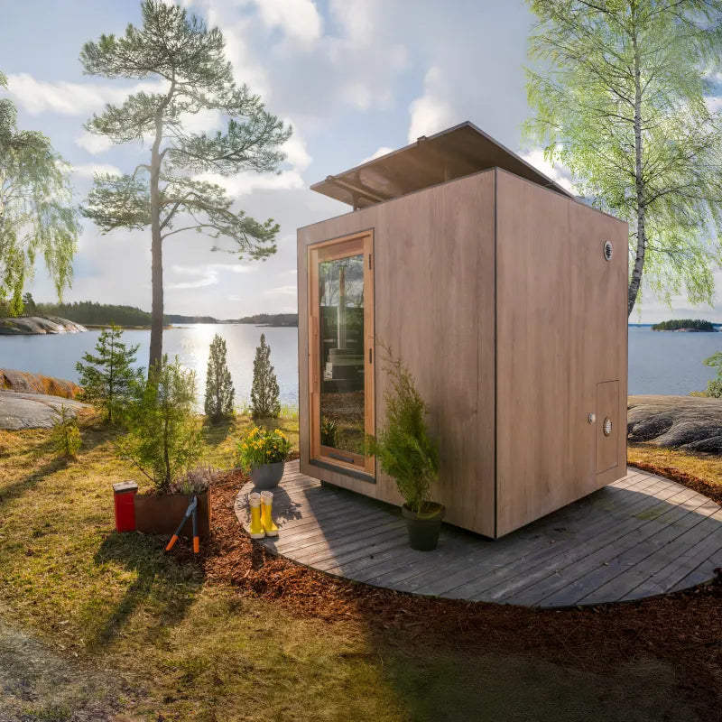 Thermasol Solaris up to 4-5 People Fully Assembled Outdoor Sauna Small,Medium ThermaSol ThermasolSolarisOutdoorSauna02.webp
