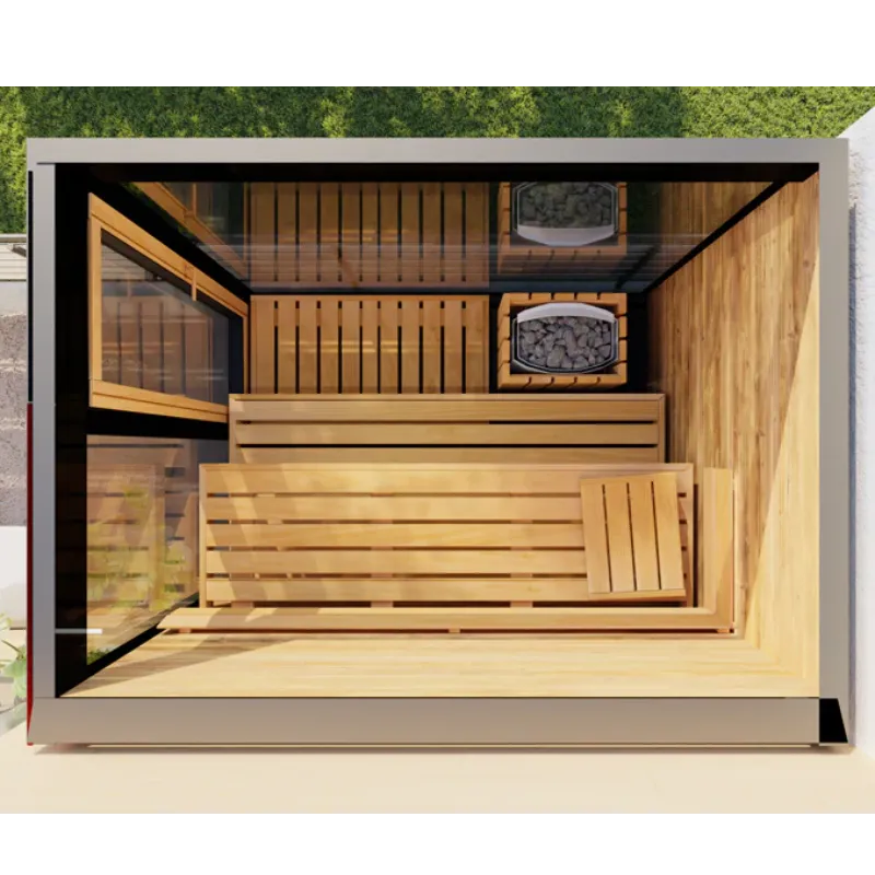 Thermasol Vera 2-3 People Fully Assembled Outdoor Sauna Left,Right ThermaSol ThermasolVeraOutdoorSauna01.webp