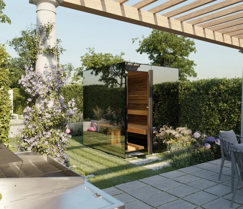 Thermasol Vue 3-4 People Fully Assembled Outdoor Sauna Left,Right ThermaSol ThermasolVueIndoorSauna00.webp