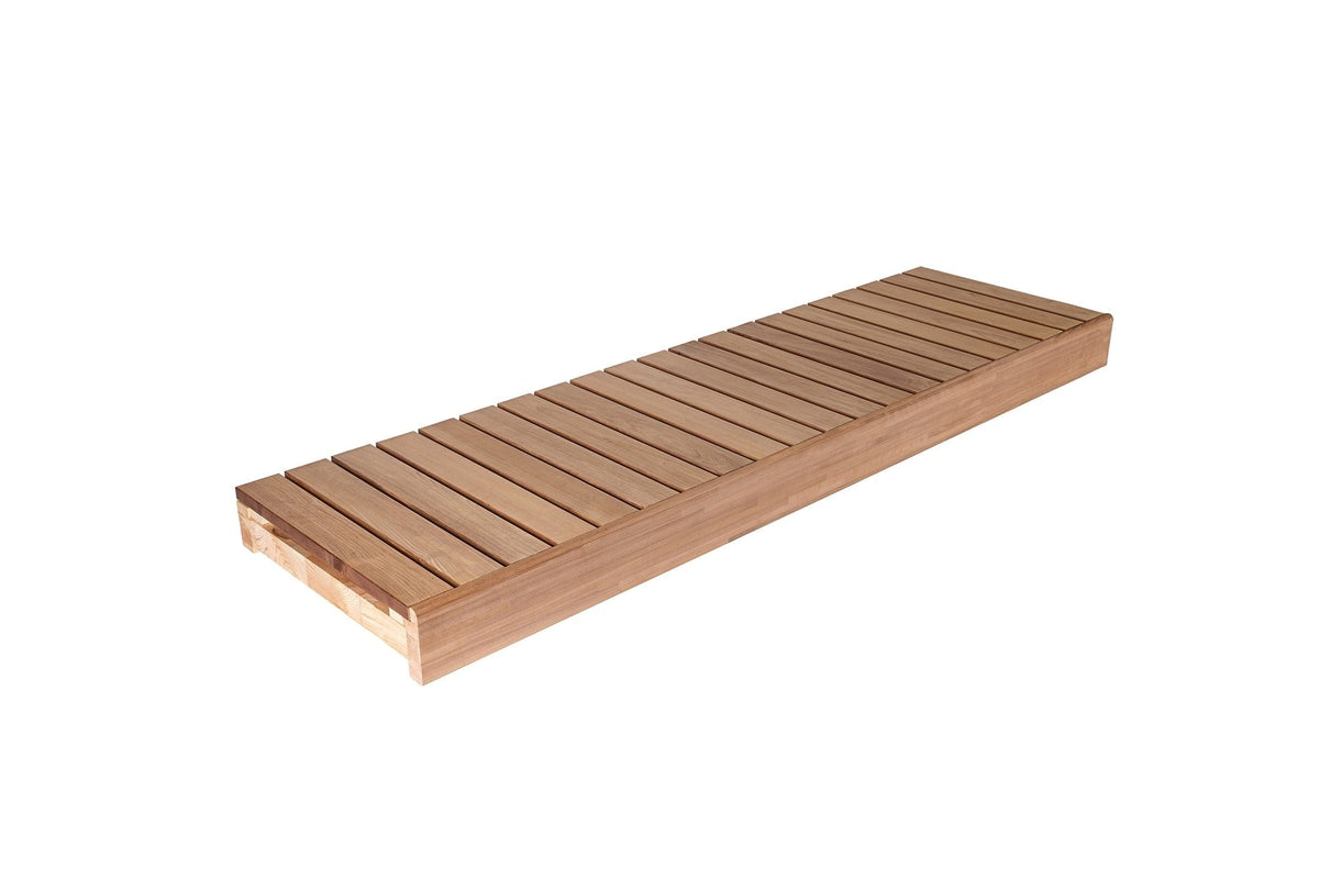 Thermory 4' x 4' Thermally Modified Magnolia Sauna Package - by Finnish Sauna Builders Standard / 7 Foot Tall,Standard / 8 Foot Tall + $320,Custom + $500 / 7 Foot Tall,Custom + $500 / 8 Foot Tall + $320 Thermory Thermory_Sauna_bench-module-140_600x2100_thermo-aspen_1920_1.jpg