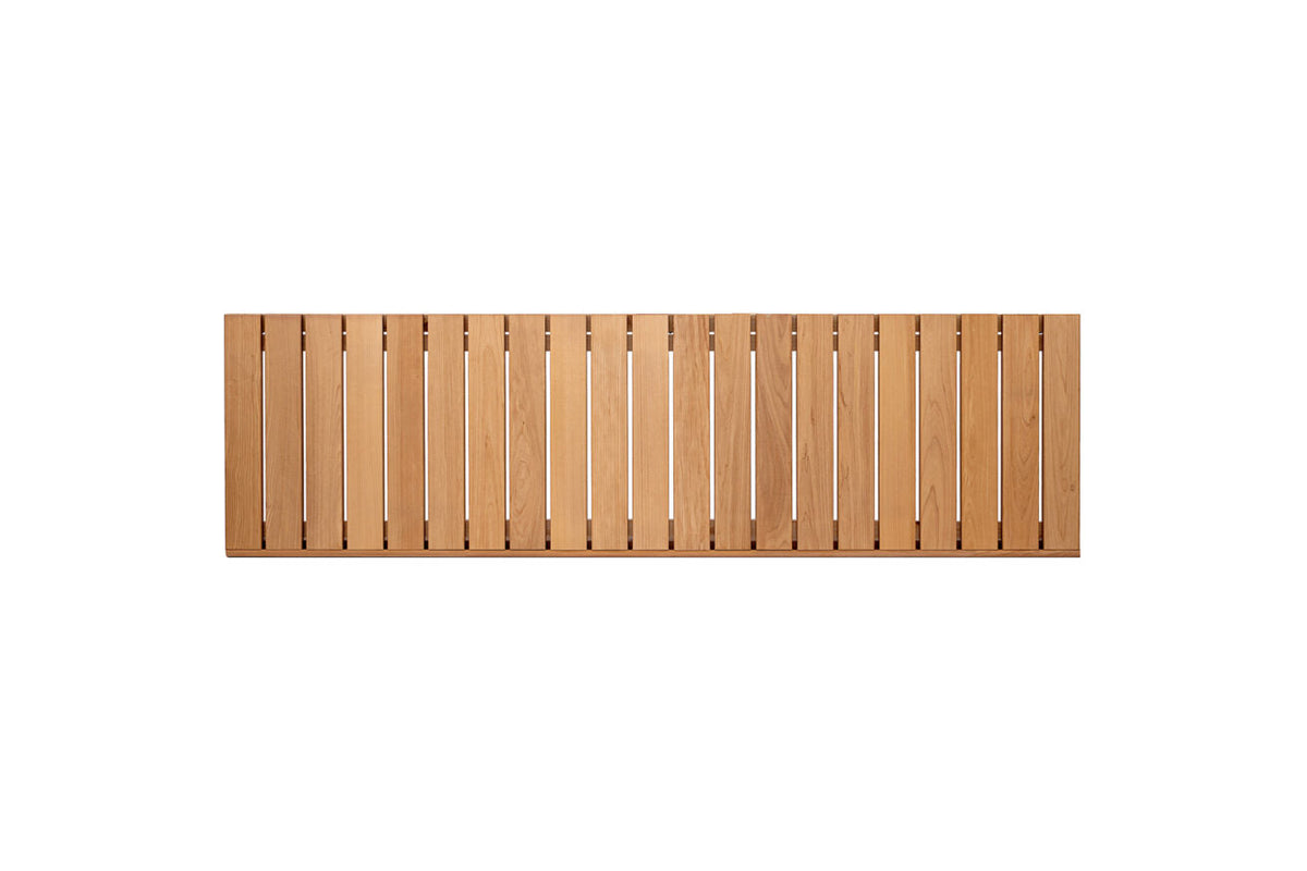 Thermally Modified Aspen Prebuilt Sauna Bench - 94.5in Long by Thermory