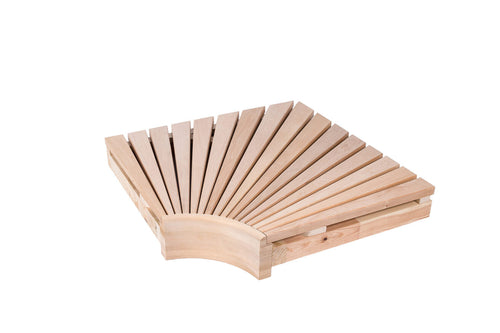 Alder Prebuilt Sauna Bench Corner - by Thermory