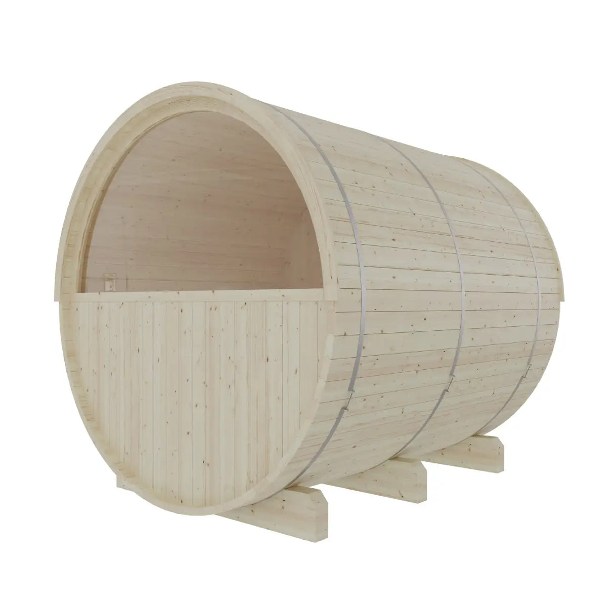 Turku Finnish Barrel Sauna with Terrace and WiFi Heater - Finnish Sauna Builders Natural,Walnut,Teak,Larch Finnish Barrel Saunas TurkuFinnishBarrelSaunawithTerrace-FinnishSaunaBuilders_13.webp