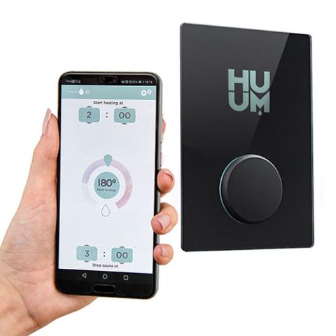 HUUM UKU 4.1 WiFi Sauna Control Classic Black,Glass black,Wifi Main Module Without Panel HUUM UKU-glass-Wi-Fi-App-500x500.jpg