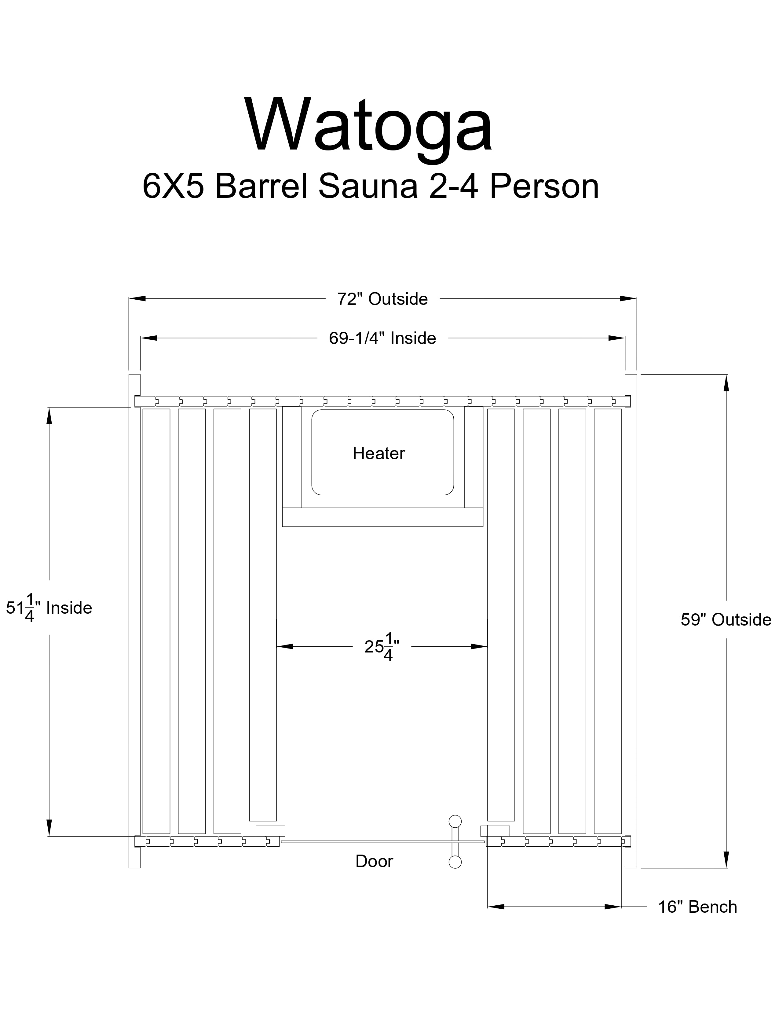 Almost Heaven Watoga 4 Person Classic Barrel Sauna - photo 8