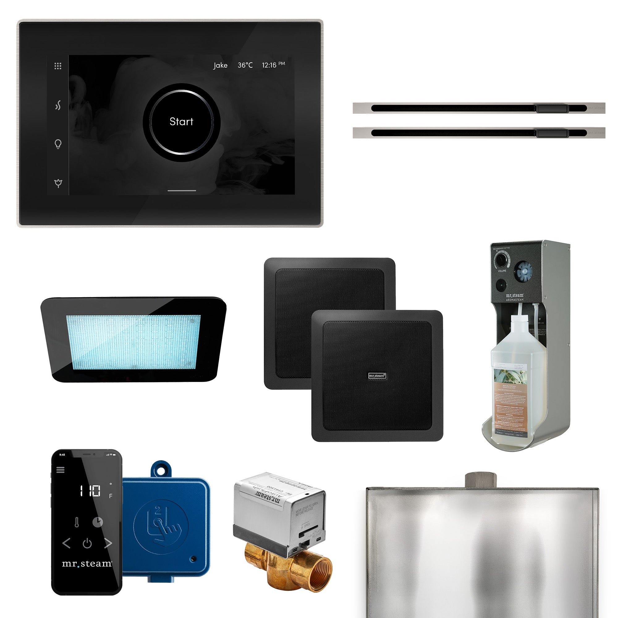 Mr Steam XDream Max Linear Programmable Steam Generator Control Kit with iSteamX Control and Linear Steamhead