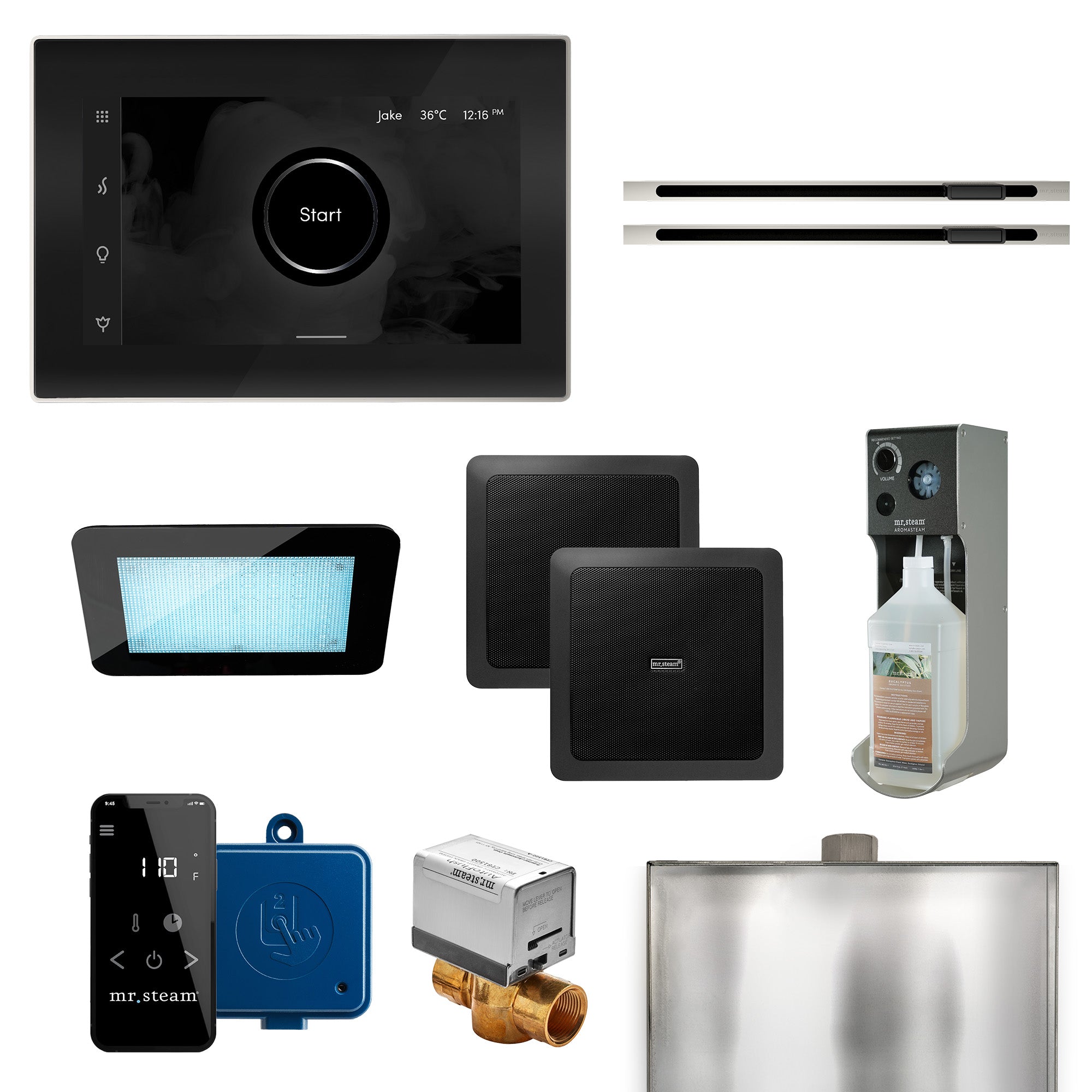 Mr Steam XDream Max Linear Programmable Steam Generator Control Kit with iSteamX Control and Linear Steamhead