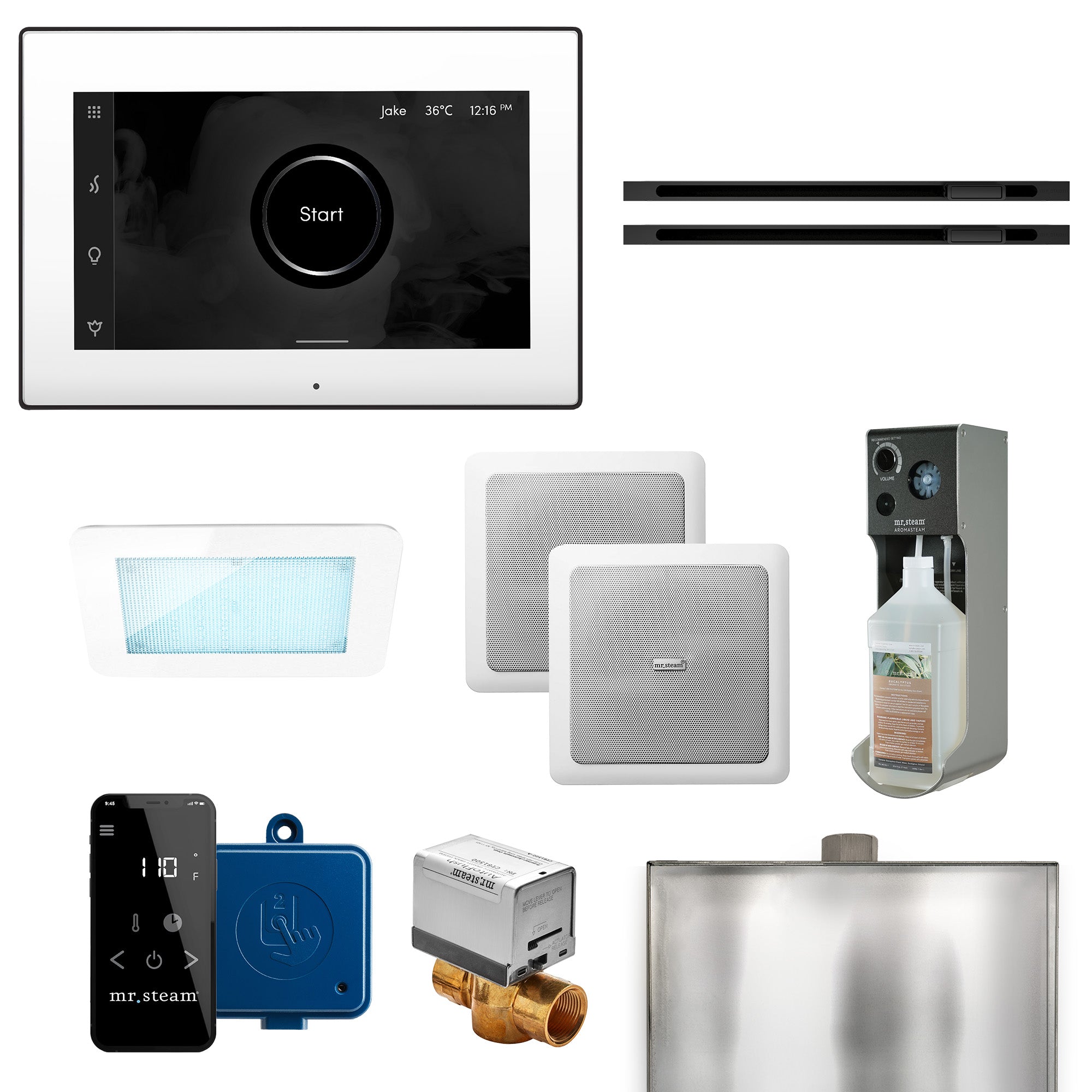 Mr Steam XDream Max Linear Programmable Steam Generator Control Kit with iSteamX Control and Linear Steamhead