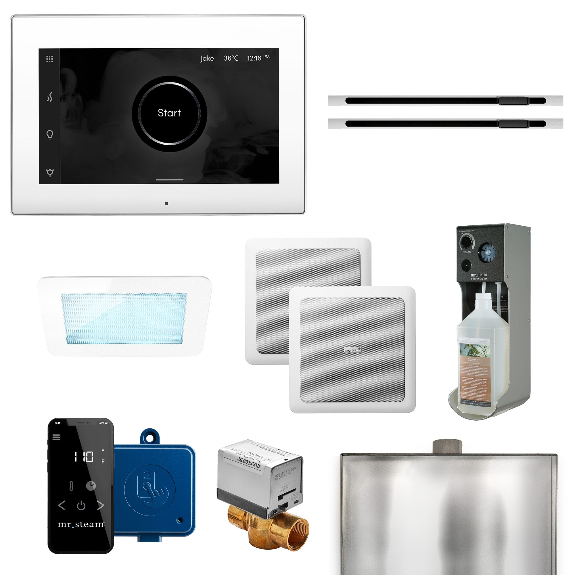 Mr Steam XDream Max Linear Programmable Steam Generator Control Kit with iSteamX Control and Linear Steamhead