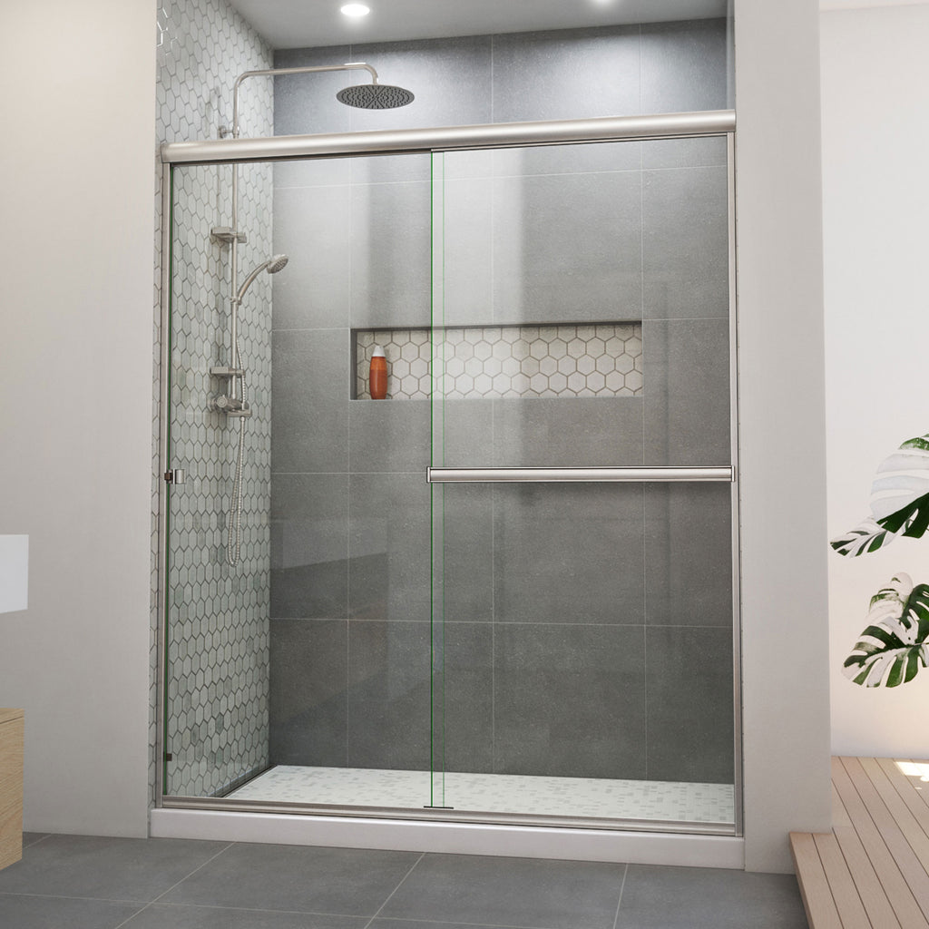 DreamLine Alliance Pro BGX 56 - 60 inch W x 70 3/8 inch H Semi-Frameless Bypass Shower Door