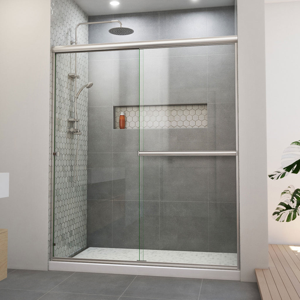 DreamLine Alliance Pro BGX 56 - 60 inch W x 70 3/8 inch H Semi-Frameless Bypass Shower Door