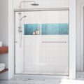 DreamLine Alliance Pro LT 56 - 60 inch W x 70 3/8 inch H Semi-Frameless Bypass Shower Door
