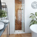 DreamLine Alliance Swing 24 - 25 inch W x 72 5/8 inch H Semi-Frameless Swing Shower Door