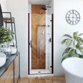 DreamLine Alliance Swing 30 - 31 inch W x 72 5/8 inch H Semi-Frameless Swing Shower Door