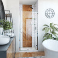 DreamLine Alliance Swing 33 - 34 inch W x 72 5/8 inch H Semi-Frameless Swing Shower Door