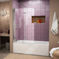 DreamLine Aqua Fold 36 inch W x 58 inch H Frameless Bi-fold Tub Door