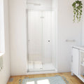 DreamLine Aqua-Q Fold 36 inch D x 36 inch W x 78 3/4 inch H Frameless Bi-fold Shower Door