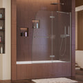 DreamLine Aqua Ultra 48 inch W x 58 inch H Frameless Hinged Tub Door