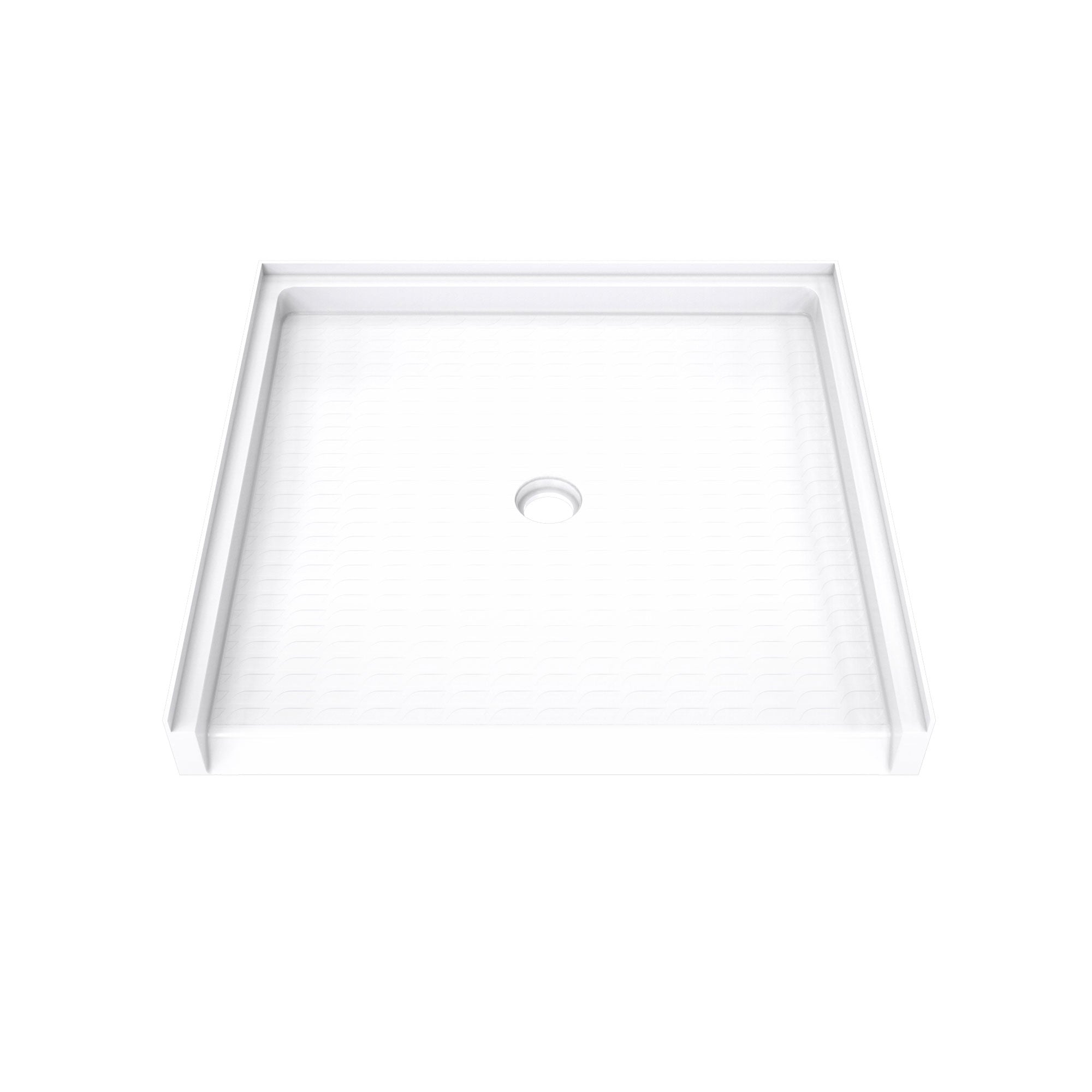 DreamLine DreamStone 37 inch D x 38 inch W x 3 3/4 inch H Center Drain Single Threshold Shower Base