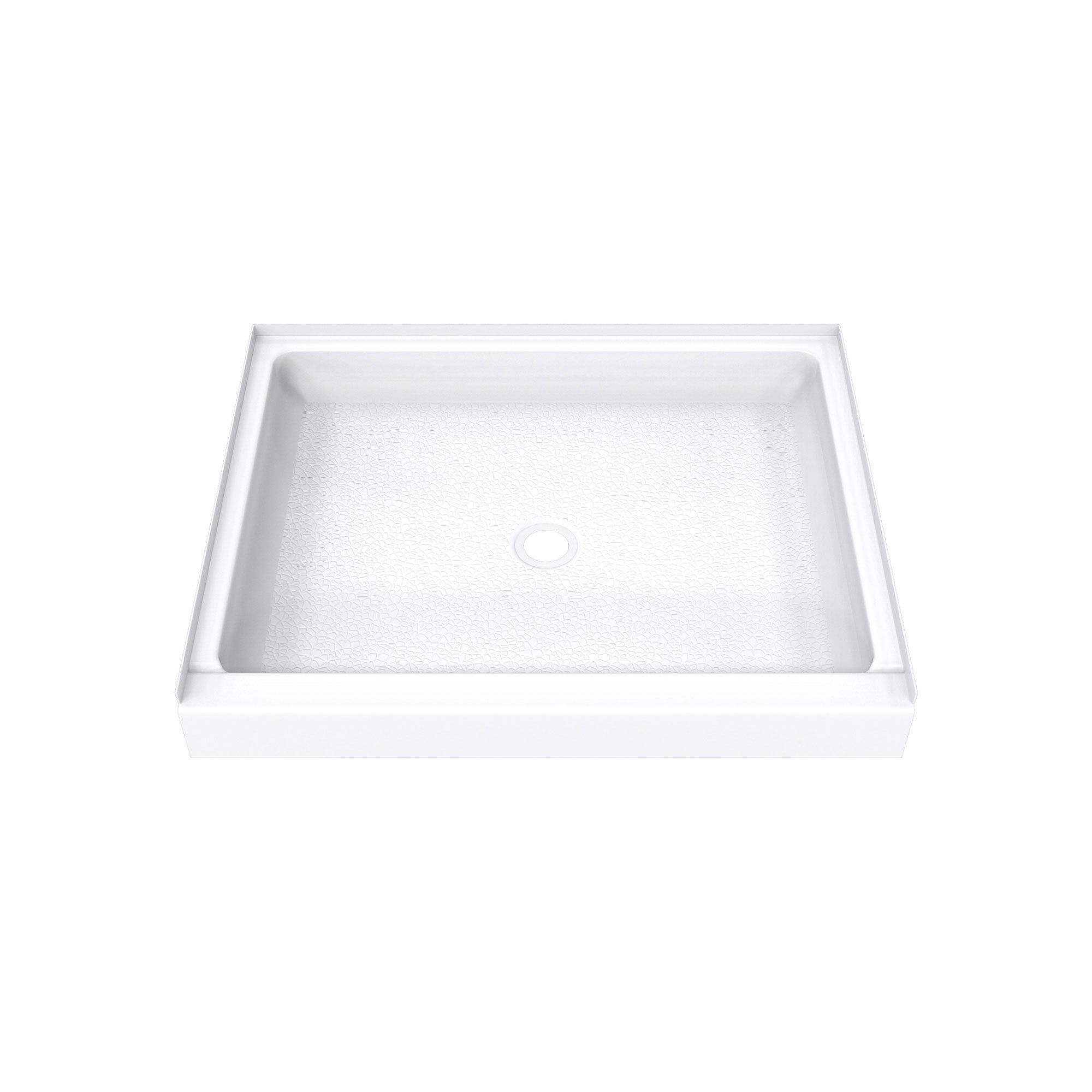 DreamLine DreamStone 34 inch D x 42 inch W x 5 1/2 inch H Center Drain Single Threshold Shower Base
